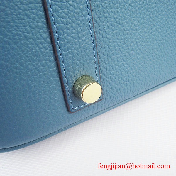Hermes Birkin 35cm Tendon Veins Leather Bag Blue Gold Hardware Hermes Birkin 35cm Tendon Veins Leather Bag Blue Gold Hardware